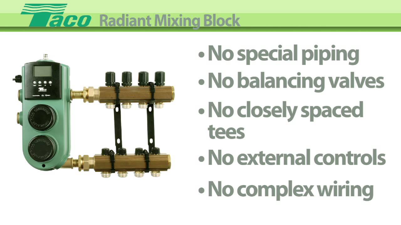 Viega Mixing Block Piping Diagrams