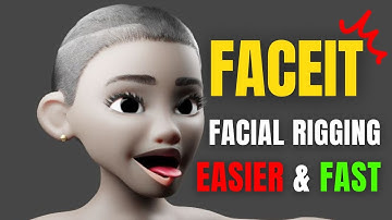 Faceit Blender Tutorial : Fast and Easy Face Rigging with Faceit : Blender Rigging Facial Expression