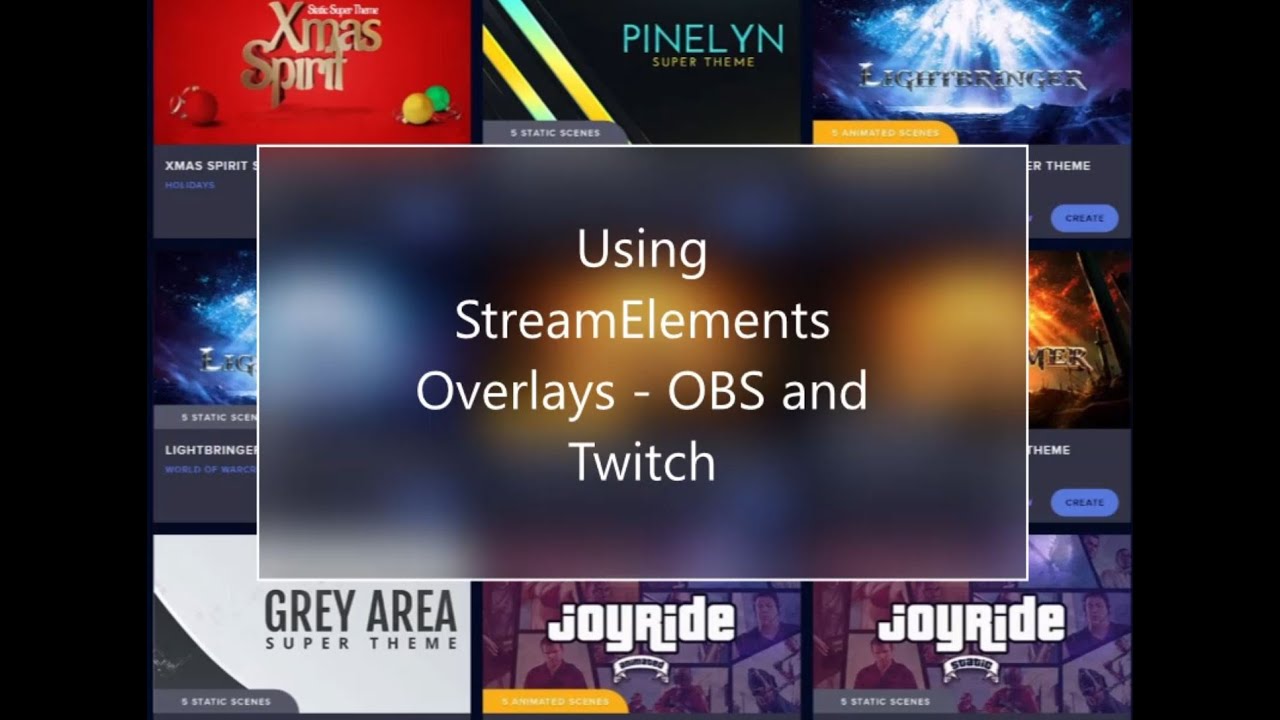 how to add a stream overlay on obs