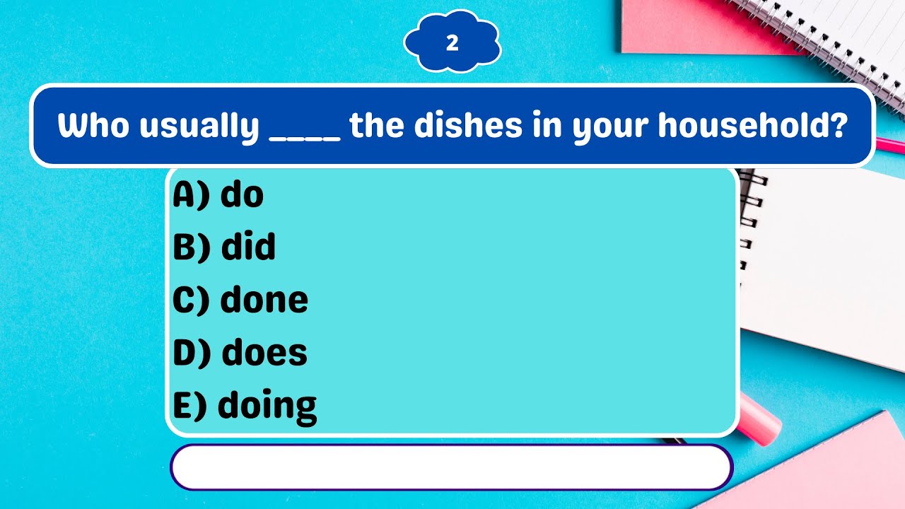 Do, did, done, does, doing Quiz #quiz #learning - YouTube