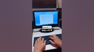 Convert small letters to capital in ms word | #shorts #computer #trick #Shortcuts
