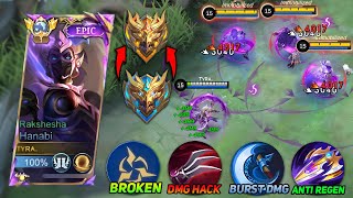 TOP GLOBAL HANABI PERFECT BURST DAMAGE HACK BUILD FOR 2024!! ( INSANE DAMAGE! ) 100% BROKEN! | MLBB