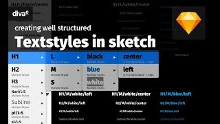 creating well structured text styles in sketch