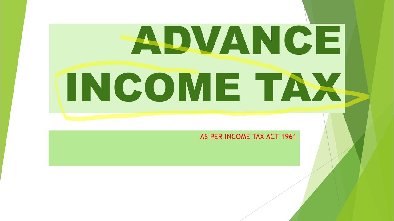 Advance tax Due date of advance tax. YouTube