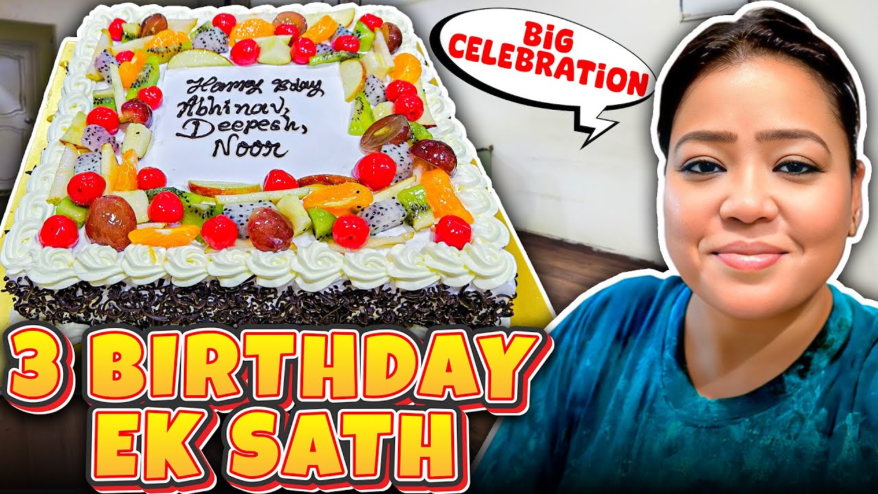 3 Logo Ka Birthday Humne Ek Saath Celebrate Kiya 🥳 | Bharti Singh | Harssh Limbachiyaa | Golla