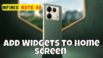 Add Widgets to home screen infinix Note 50 || How to add widgets || Widgets settings #infinix
