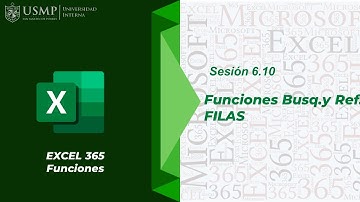 Funciones Excel 365 : Sesión 6.10 - Funciones de Busq.y Ref: FILAS