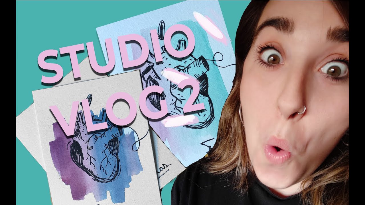 STUDIO VLOG 2 • ACUARELA SPEED PAINTING - YouTube