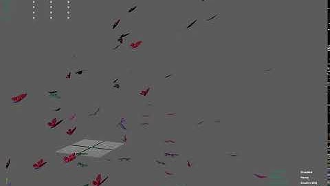 Maya Dynamics - Crowd simulation