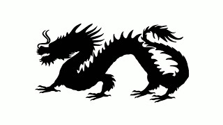 How to draw dragon silhouette 5.0