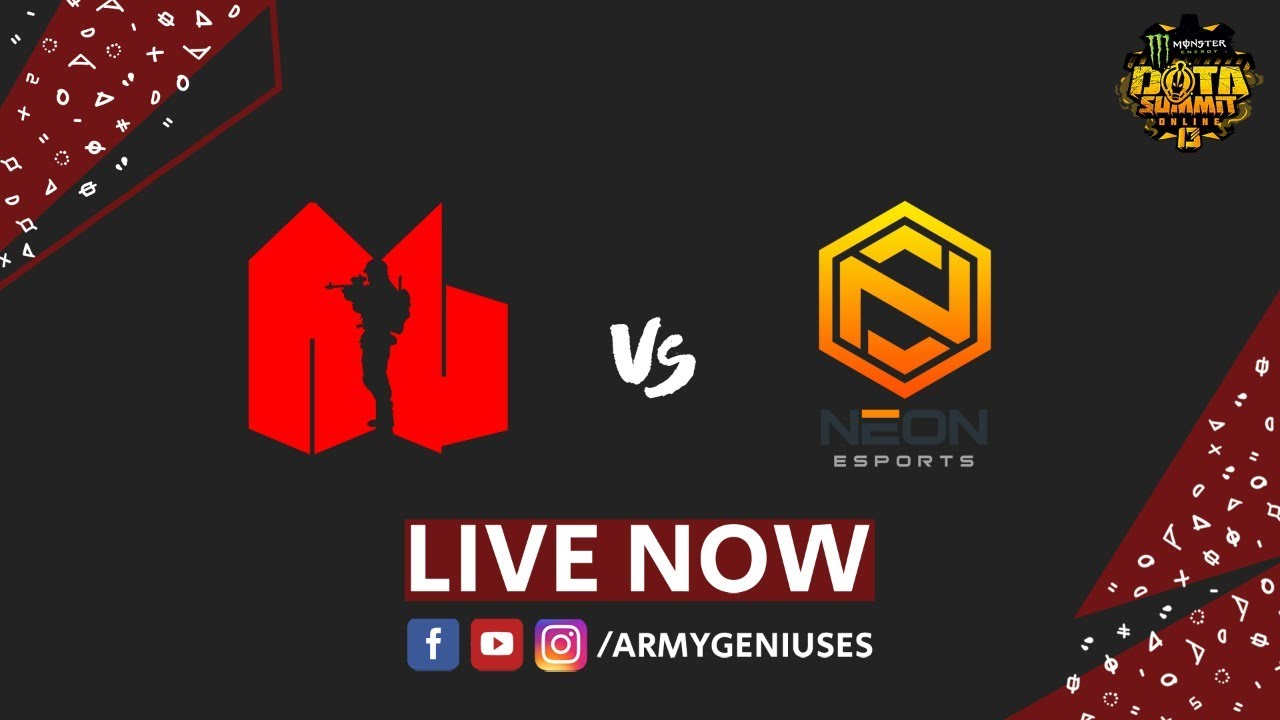 🔴Army Geniuses VS NEON Esports - BO2 - DOTA SUMMIT 13 SEA - YouTube