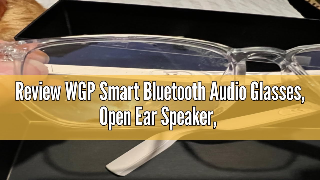 Review WGP Smart Bluetooth Audio Glasses, Open Ear Speaker, Metal Frame with Optical Lens Replaceabl