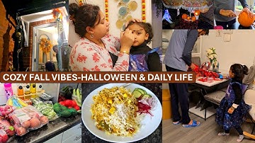 A Beautiful Autumn Day In English Countryside - Cozy One Pot Lunch, Grocery Shopping & Halloween Fun