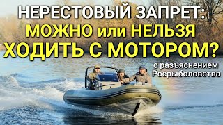 Нерестовый запрет - МОЖНО или НЕЛЬЗЯ ХОДИТЬ С МОТОРОМ?