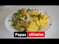 Papas aliñadas