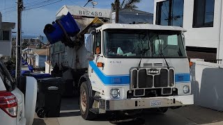 ESD: 3 Peterbilt and Autocar ACX Garbage Trucks on San Diego Trash and Recycling!!!!!