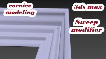 3ds max tutorial sweep modifier - How to model cornice