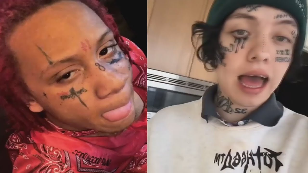 teenager Udpakning betyder Trippie Redd & lil xan show off there new face tattoo - YouTube