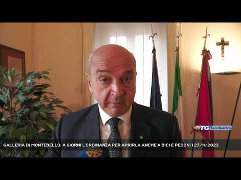 GALLERIA DI MONTEBELLO: A GIORNI L'ORDINANZA PER APRIRLA ANCHE A BICI E PEDONI | 27/11/2023