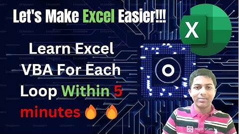 Excel VBA - For Each Next Loop