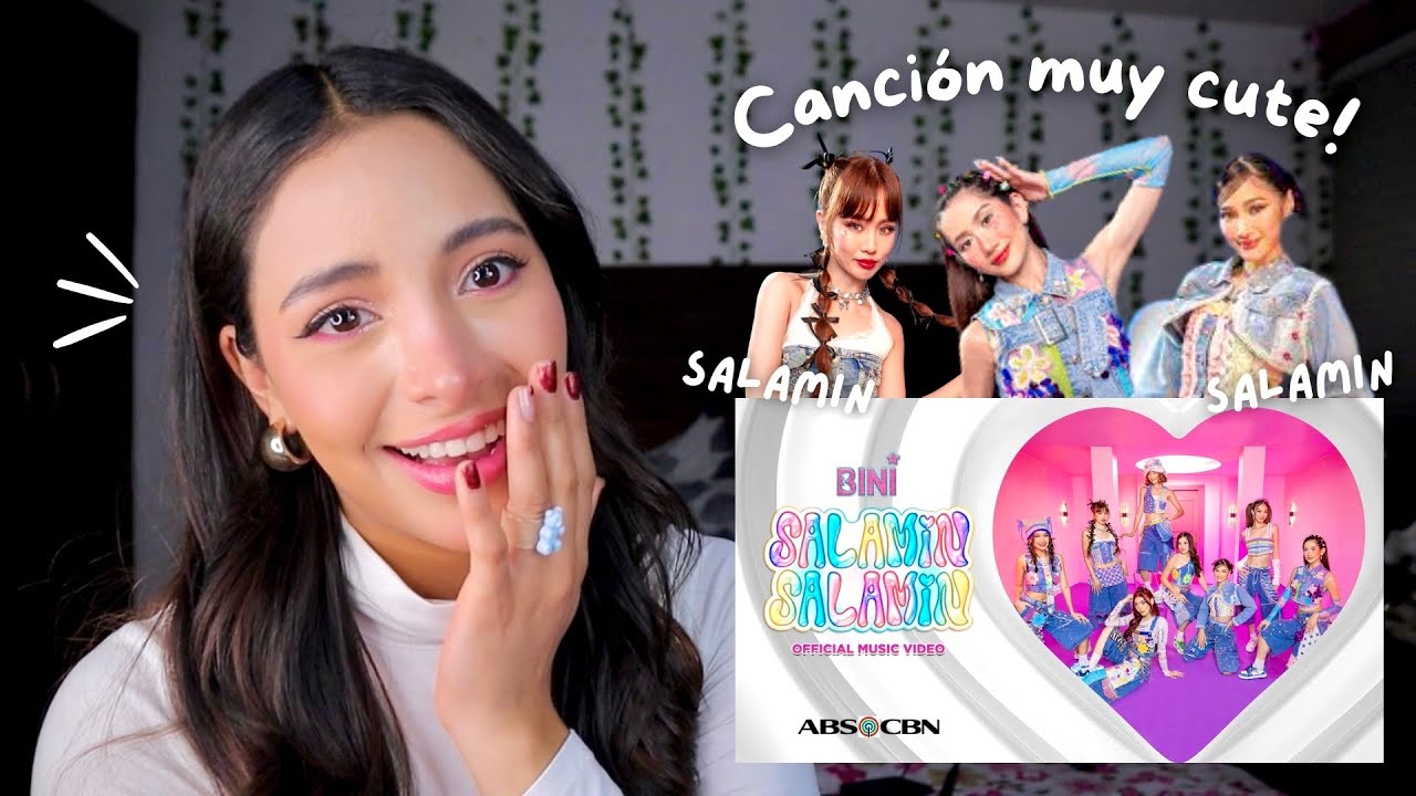 LATINA REACCIONA POR PRIMERA VEZ a BINI - 'Salamin, Salamin' MV I *muy CUTE* (Eng sub)