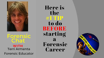 Forensic Career Tip: DO this BEFORE Starting a Forensic Career