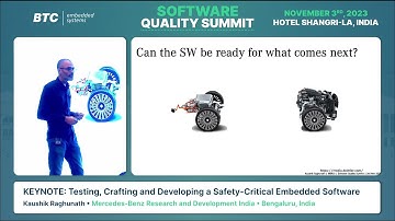 Software Quality Summit - Testing, Crafting and Developing a Safety-Critical Embedded Software
