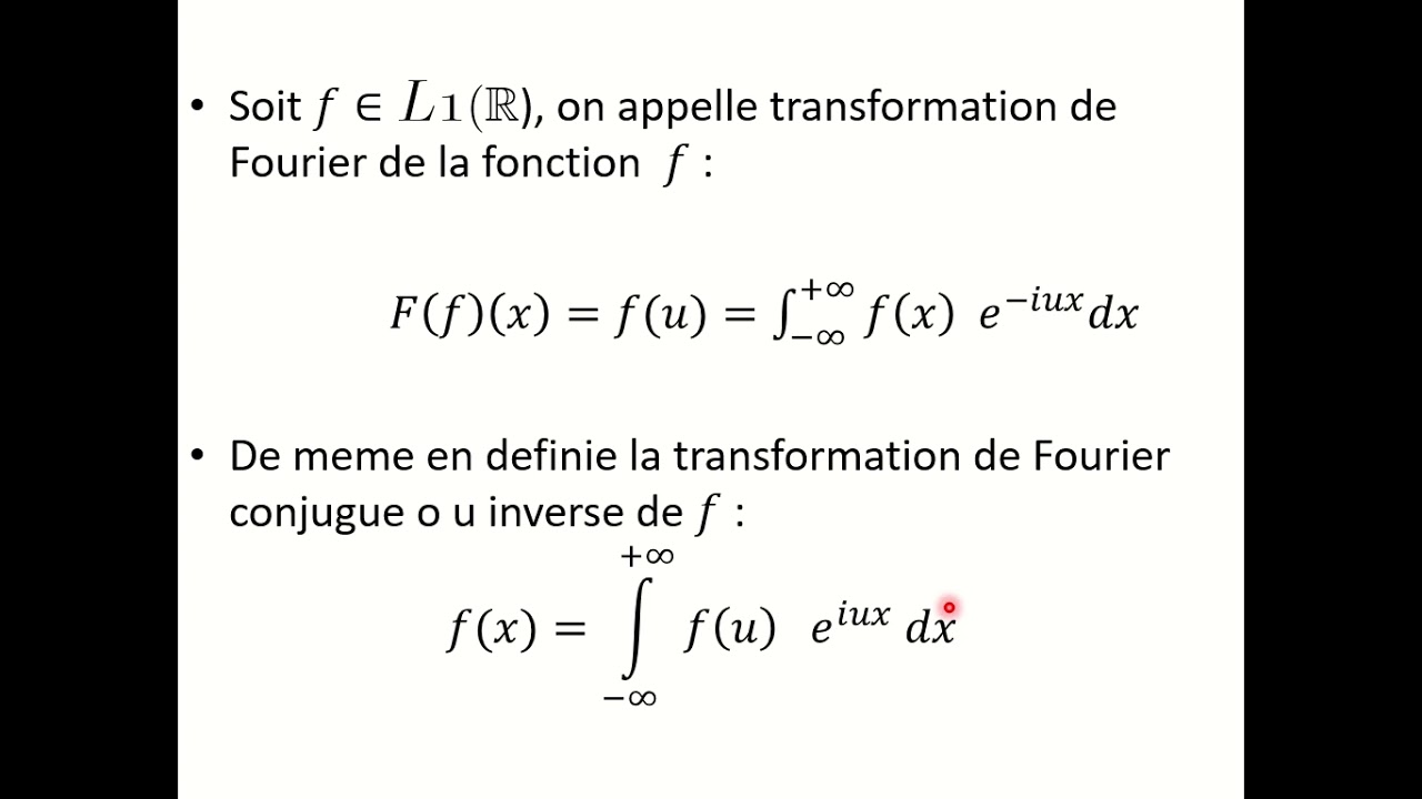 Transformation de Fourier et Théorème de PlancherelParseval YouTube — free download