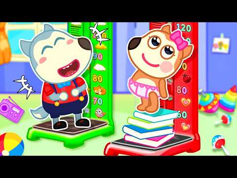 I Wanna Grow Up Tall 😊| Kids Song | Little Wolf Kids