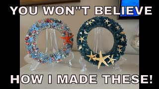 DIY Create a Beautiful Glass Wreath Step-by-step Guide Glass And Resin Art! # LET'S RESIN RESIN