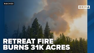 Retreat Fire burns 31,514 acres near Naches, reaches 37% containment
