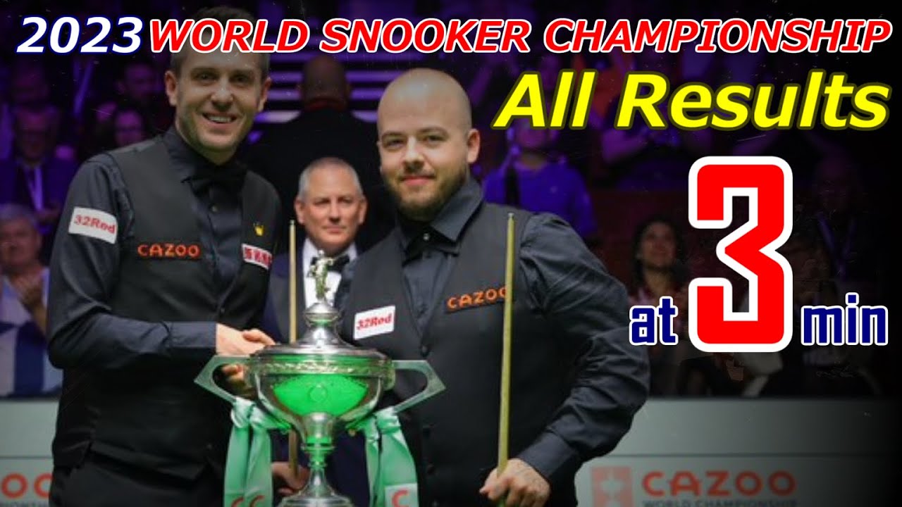 SNOOKER】World Championship All Match Results【2023】