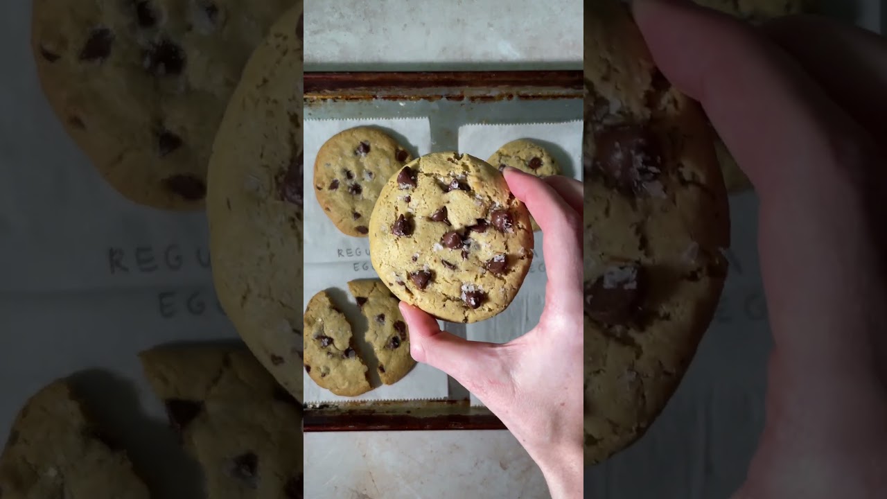 Eggs vs. Vegan Flax Eggs in Chocolate Chip Cookies