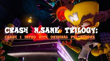 Crash Bandicoot N Sane Trilogy: Crash 1 intro with original voice acting