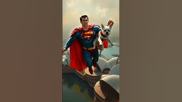 Ai video, Superman and Krypto Soar Over Sydney Opera House | 2025 Adventure #shorts #superman #ai