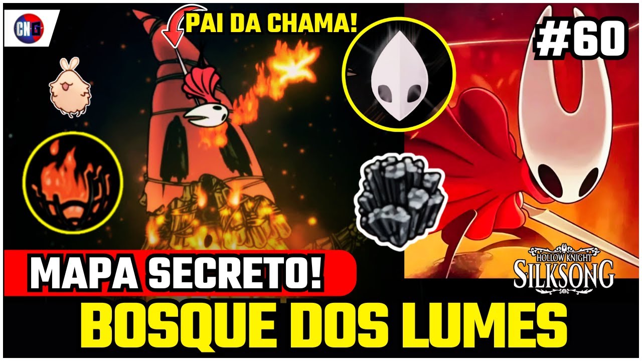 🔥 SEGREDO REVELADO! Bosque dos Lumes + Boss Pai da Chama | Guia 60 – Hollow Knight Silksong