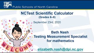 NCTest Scientific Calculator for Grades 6-8 Net Worth