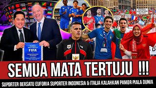 Semua Mata Tertuju suporter Italia U0026 Indonesia Bersatu Kalahkan Euforia Piala Dunia 