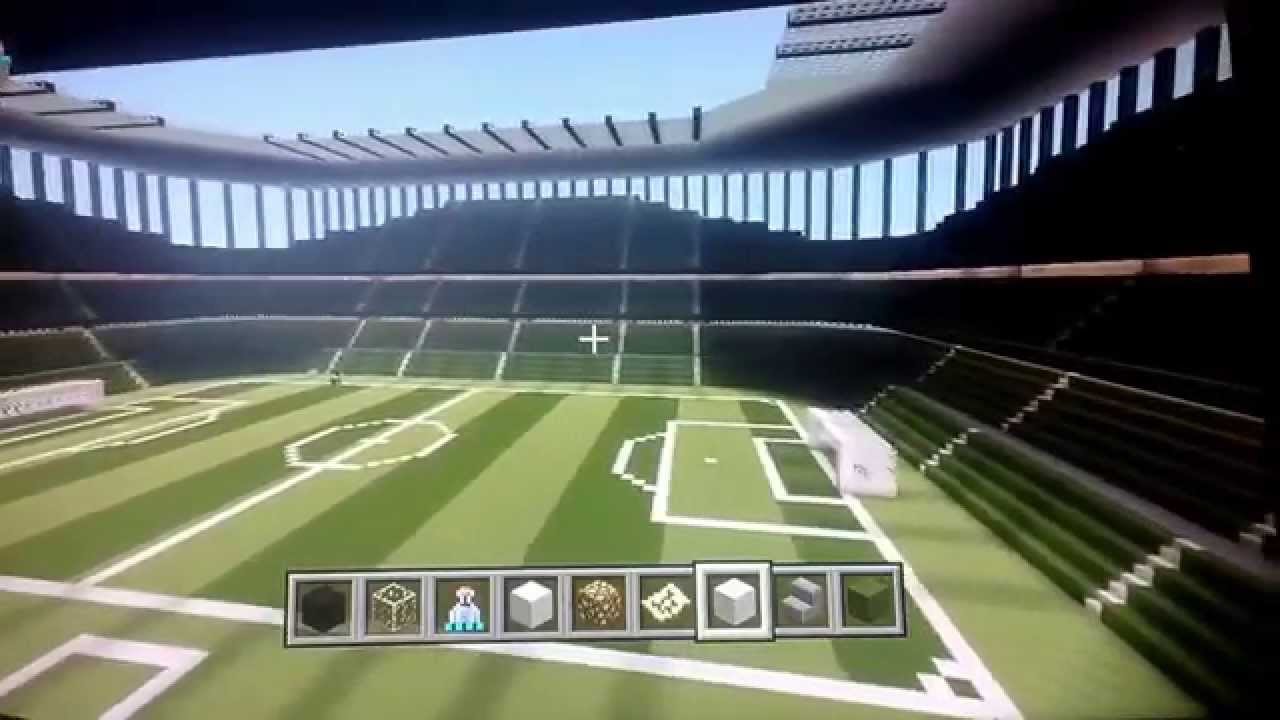 minecraft football stadium tour