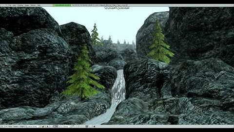 Blender Game Engine Waterfall