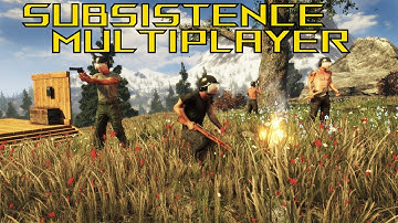 FIRST LOOK HARDCORE SURVIVAL BASE BUILDING In NATURE with FRIENDS | Subsistence Multiplayer