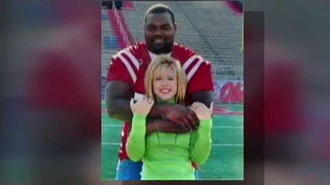 Leigh Ann Touhy and Michael Oher Celebrate Super B...