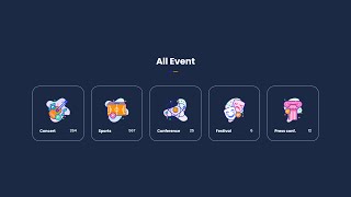 Event Card with HTML CSS & Bootstrap | HTML CSS Bootstrap Event Card @raselcoder