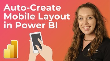 Auto Create Mobile Layout - New Power BI Feature
