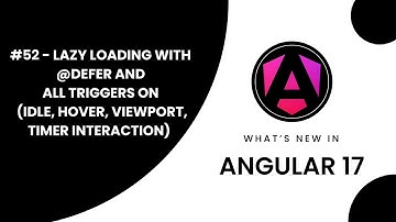 Learn Angular 17 in Arabic | #52 Master Angular: Lazy Loading with @Defer (Part 01)
