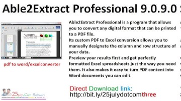 Able2Extract Professional 9 0 9 0