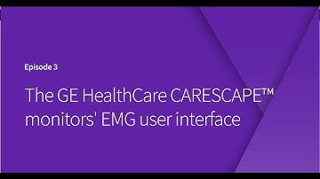 Electromyography based NMT monitoring with GE Healthcare Carescape monitors