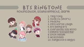 BTS Ringtones, Notifications, Sound Effects and Alarm┃Free download with link