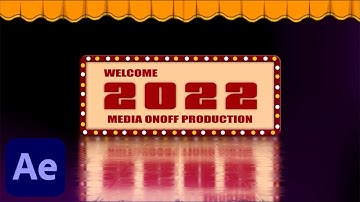 New Year Title Animation in After Effects | Tutorial 2022