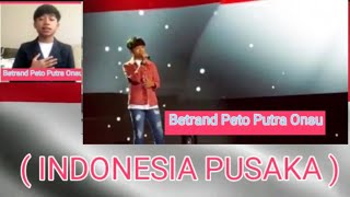 Suara merdu ,Onyo menyanyikan lagu ,Indonesia Pusaka !!!